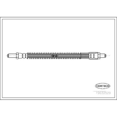 CORTECO Front Brake Hose, 19032529 19032529